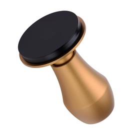 Normcore 58.5mm Coffee Tamper V4, Espresso Barista Hand Tamper, Spring Loaded Tamper With Titanium PVD Coating Flat Base, Bronze Anodized Aluminum Handle, Compatible with 58mm Espresso Machine
