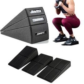 Slant Board Squat Wedge Calf Stretcher 3 Pcs - 5 Adjustable Angle Non-Slip Foam Incline Block for Workout, Gym and Home Exercise