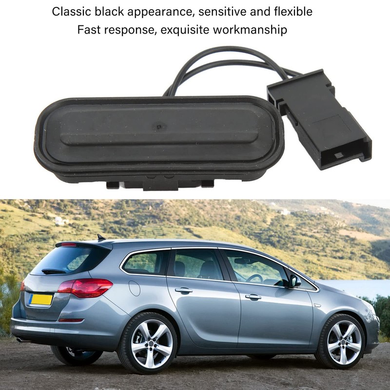 Tailgate Release Switch, ABS Black Tailgate Switch, 13359895 Liftgate Trunk