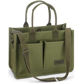 Mossio Travel Tote Bags, Cute Top Handle Personal Item Dance Bag for Work College Shopping (Army Green)