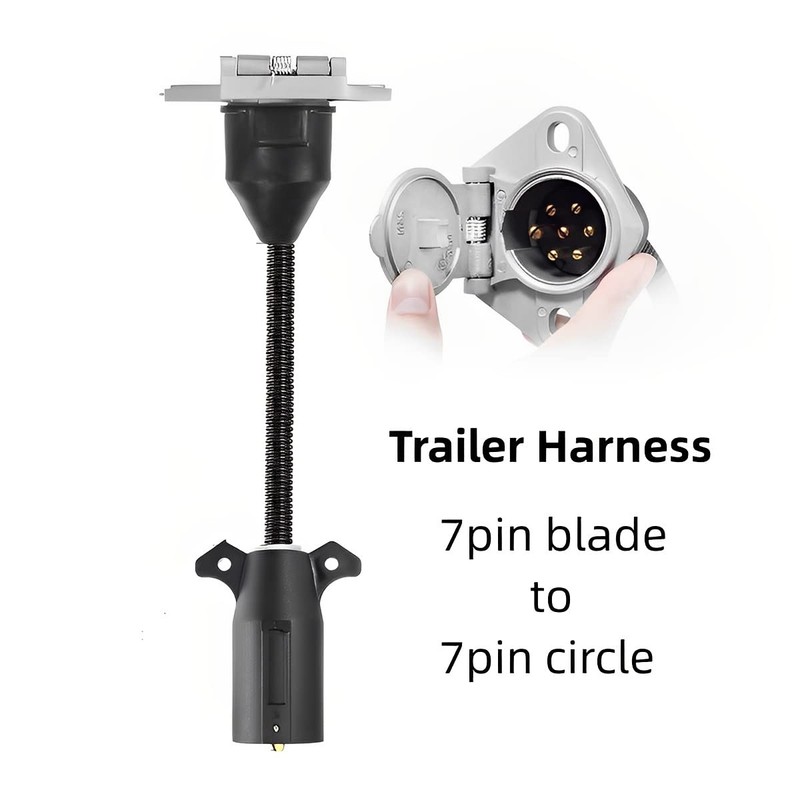 DriSentri 7-Way RV Blade to 7 Way Round Pin Trailer