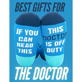 InnoBeta Funny Doctor Gifts for Men Women, Unique Gifts for Doctors, Doctors Retirement Gift, One Size Crew Socks