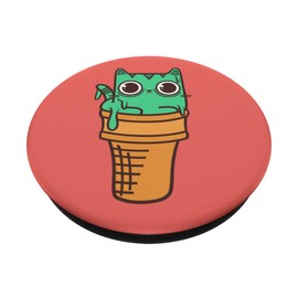 Kawaii Ice Cream Cone Cat by Fudo Cats