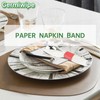 Germiwipe Napkin Band Pack of 2,500,Napkin Rings Self Adhesive,Silverware Wraps