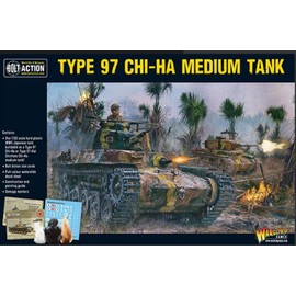 Warlord Games Chi-Ha Japanese Tank - 1:56 / 28mm Plastic Scale Model Tank for Bolt Action Highly Detailed World War 2 Miniatures