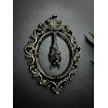 The Grey House Gothic Framed Hanging Bat Wall Decor