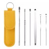 휴대용 고급형 귀이개 6종 세트 옐로우 Premium Portable Ear Pick 6pcs Set Yellow