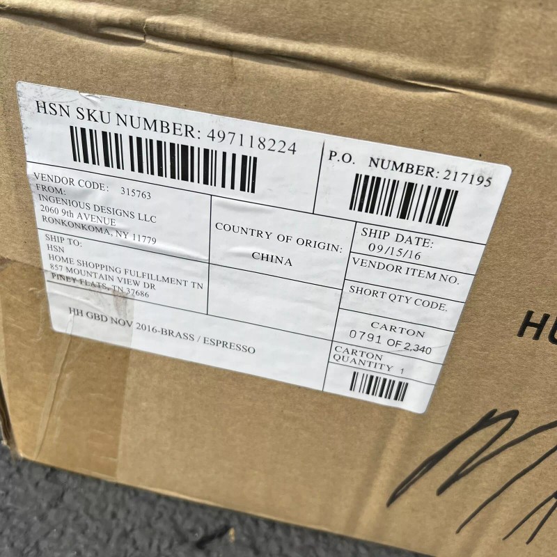 Joy Mangano Huggable Hangers Ultimate Closet Organization Brass Espresso 36pcs