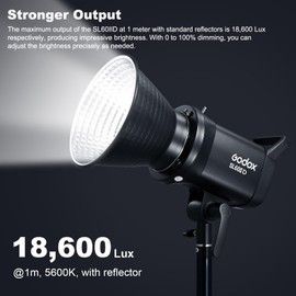 Godox SL60IID 70Ws LED Video Light CRI96+ TLCI97+ 5600±200K Builtin 8 FX Effects Bowens Mount Continuous Light for Photography Studio Vedio Portrait Product Shooting Bluetooth App Control