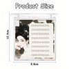 Individual False Eyelashes Set, 10.4 x 9.8 cm Clear Case,