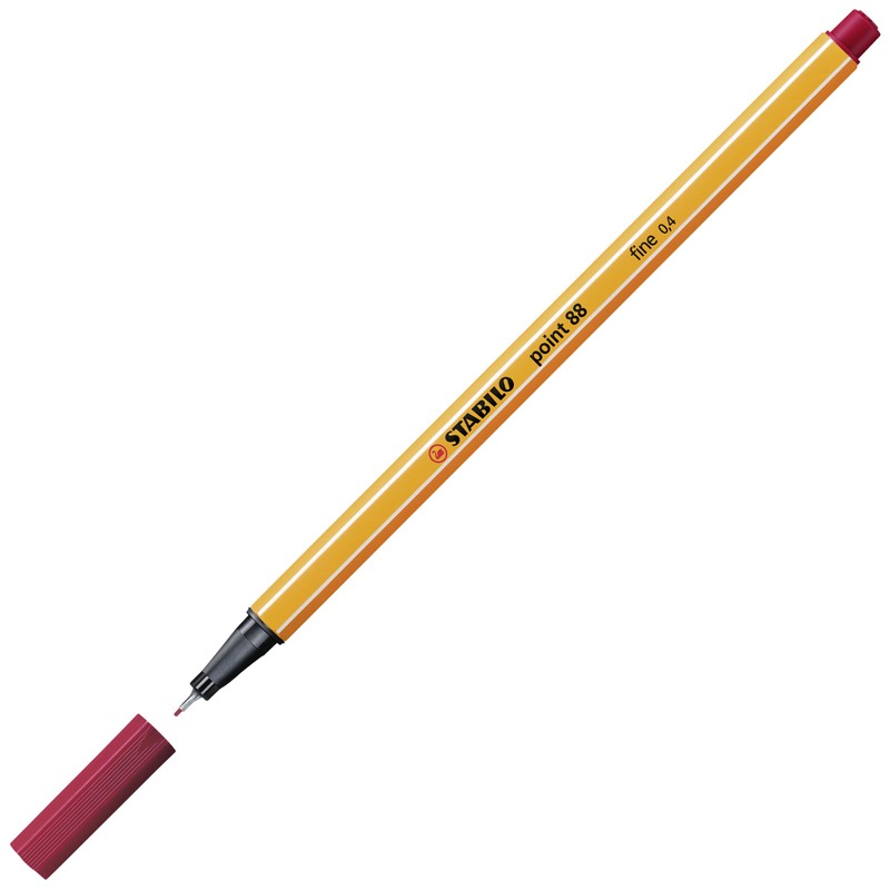 Fineliner - STABILO point 88 - 1-pack - dark red