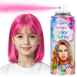 Pink Hair Spray, Temporary Hair Color Spray for Kids Women Men, Temporary Pink Hair Dye, Washable Hair Color Wax Natural Hair Strong Style Gel Cream for Christmas Party Makeup,Cosplay(4.06oz)