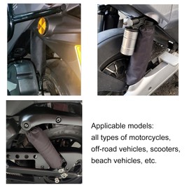 Shkalacar Motorcycle Shock Absorber Protective Cover, Waterproof Protective Cover, Shock Absorber Dustproof Protective Cover, 27 cm/35