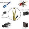 Fashion Letter Keychain Lanyard Industrial Canvas Phone Lanyard Wristlet Keychain