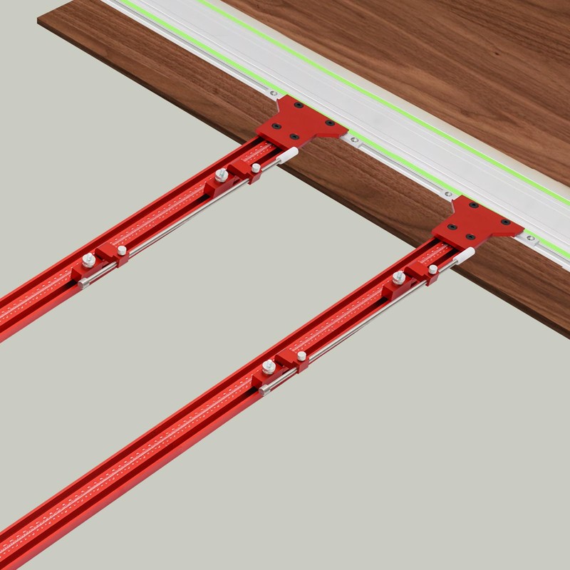 Parallel Guide Rail System, Woodworking Aluminum Guide Rail Joining Set