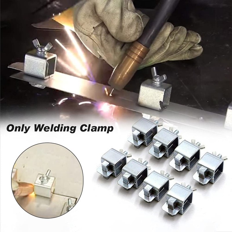 KASCLINO Butt Welding Clamps, 8pcs Multifunctional Small Butter-Fly Shaped Auto