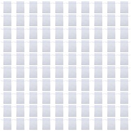 petofqq 100PCS White Gauze Bag with Small Mesh Eyelet Drawstring, 4x6 Inches (10x15cm) Plain Gift Candy Organza Bag, Jewelry Bundle Pocket