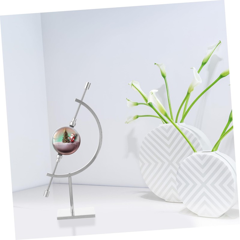 CHILDWEET Adjustable Crystal Ball Holder Stand Metal Sphere Stand Holder