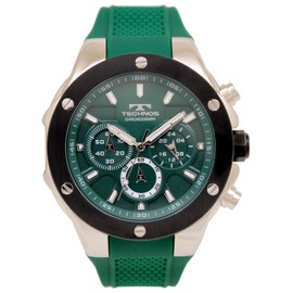 Technos T6C22BM Men's Chronograph Watch, Green, green