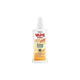 Vape Derm Lo Scudo Attivo Lozione Antipuntura, Repellente Zanzare, Protegge da Zanzara Comune, Tigre, Tropicale, Efficace a 8 Ore, 100 ml