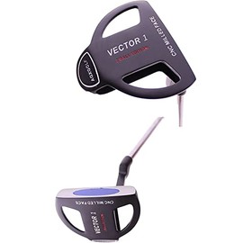 AGXGOLF Men's Vector Series 2-Ball Putter: w/CNC Milled Face & Polymer Insert: Right Hand, X-Tall (36.5 Inch) Length; Built in The USA!!