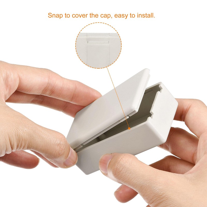 sourcing map Mini Dustproof Junction Box 72x42x23mm ABS for Electrical