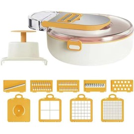 Vegetable Cutter, Multifunctional Vegetable Slicer and Cutting Machine, 9 in 1 Multifunction Cutter to Meet Different Cutting Needs