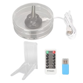 3D Hologram Fan 48 LEDs WiFi APP Remote Control Built in Speaker Holographic Advertising Display with Memory Card for Windows