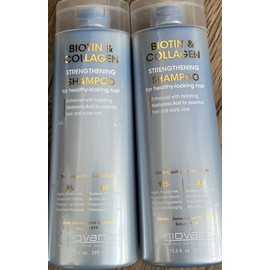 Giovanni 3 Pack GIOVANNI Biotin & Collagen Strengthening Shampoo, 13.5 Oz Each