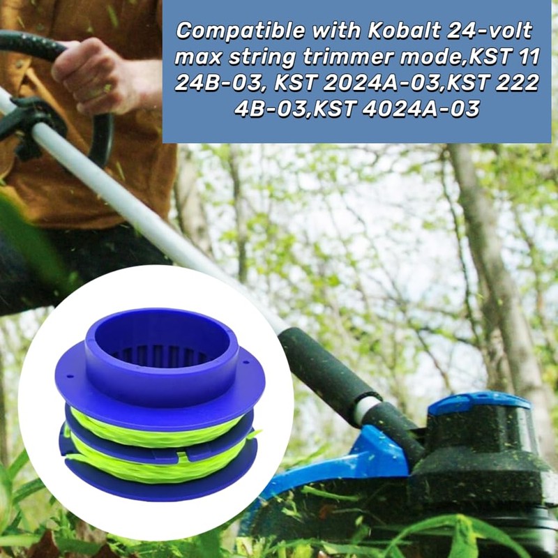 Hakolisz KLS 124-03 Replacement 16 ft 0.08-in Trimmer Spool line,Compatible