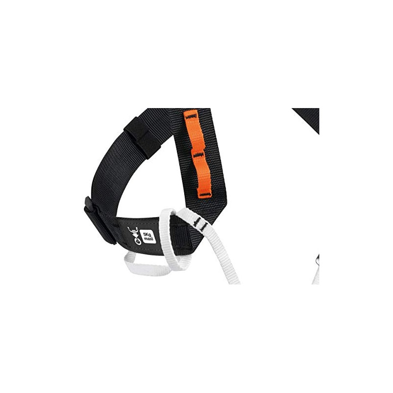 PETZL, Explo, Positioning Braces For Croll, Black/Orange, One Size, Unisex-Adult