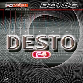 Donic Desto F4 Table Tennis Rubber (Black, 2.0mm)