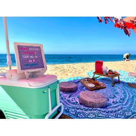 HYSEAS Decorative Round Throw Pillow, 3D Digital Print Comfortable Kids Funny Cute Wood Log Pillow Circle Seating Floor Cushion for Home, Couch, Sofa, Bedroom, Living Room Decor, Green Stump