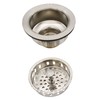 Westbrass D2165-07 Post Style Large Kitchen Basket Strainer with Waste