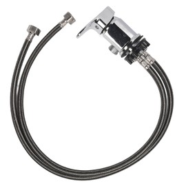 Salon Shampoo Bowl Faucet 60cm Tube Length Square Handle Sink Faucet Replacement for Barbershop Hairdresser