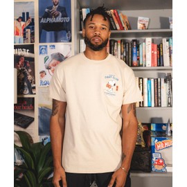 Riot Society Peanuts Snoopy's Fight Club Mens T-Shirt - Sand, Large