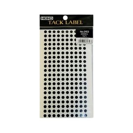 HEIKO Tack Label Round φ5 Black, Black