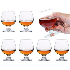 Glsairy Cute Shot Glasses Small Brandy Snifters Set of 6 | Cognac glasses | Port Glasses | Tequila Glasses(5 oz | 150ml)