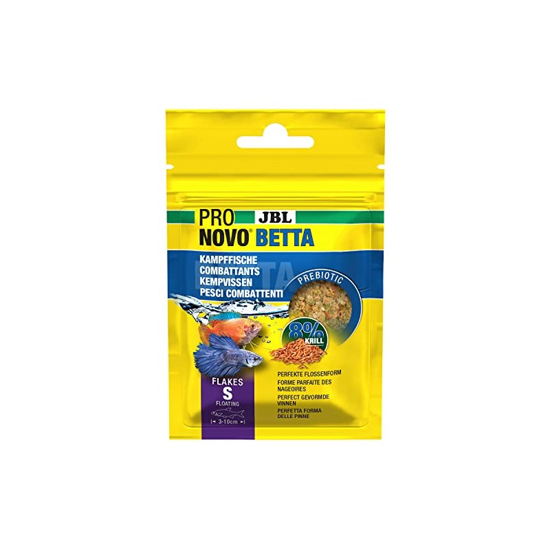 JBL Pronovo Betta Flakes, Main Food for Beta Fish from