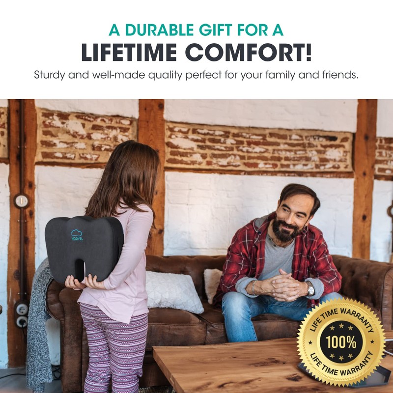 Modvel - The Original Gel Seat Cushion for Desk Chair,