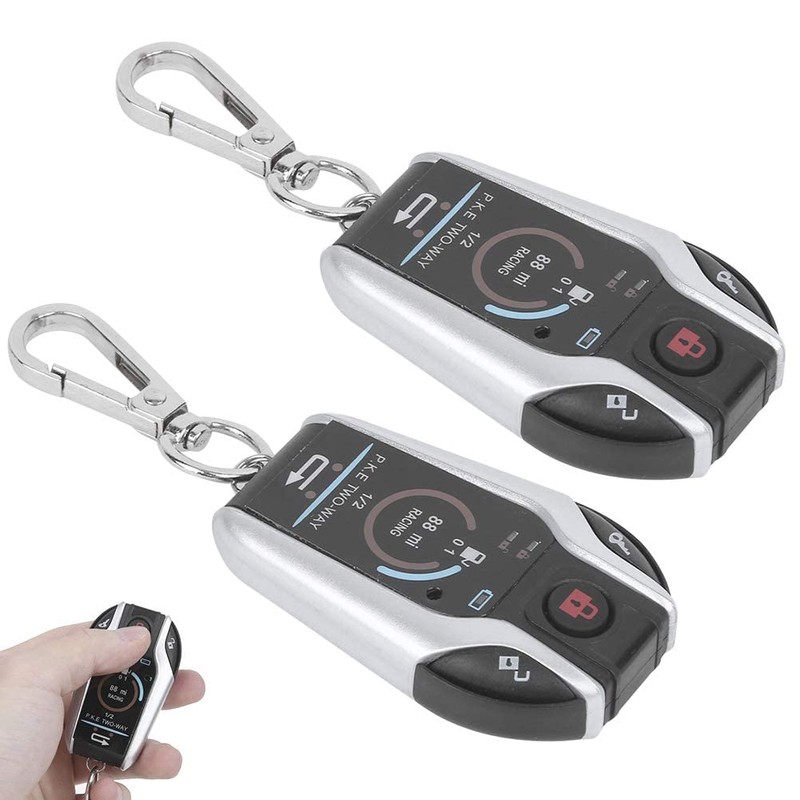 Qiilu 12V 2 Way Motorcycle Security Alarm System with Remote