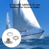 10 Sets Turn Button Fastener Kit with Eyelet Bases, Marine