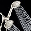 AquaDance Luxury Square 48-setting High-Pressure Dual Head/Handheld Shower Spa Combo.