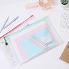A4 Zipper File Bags, Plastic Document Bags Zip Wallet Folders