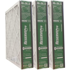 GeneralAire # 4551 for 4501 ReservePro 20x25x5 furnace filter, Actual Size:19 5/8" x 24 3/16" x 4 15/16" - Case of 3 Filters