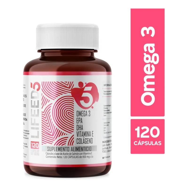 Omega 3 Aceite De Salmon Oil Epa Dha 120 Cápsulas