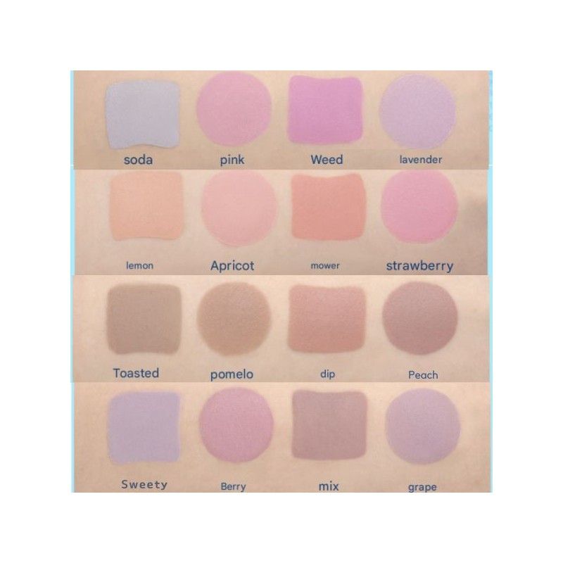 FWEE Pocket Cheek Palette 9.6g, Color:CP02 Strawberry & Lemon