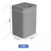 FOCUSAR Bote De Basura De 14 L Con Sensor Inteligente