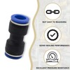 Bwintech 10 Pcs 10mm Straight Push in Connect Pneumatic Fitting,2