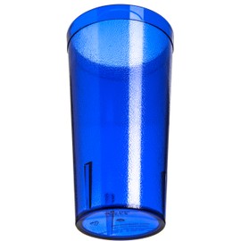 Carlisle FoodService Products Stackable Tumbler Plastic Tumbler with Pebbled Exterior for Restaurants, Catering, Kitchens, Plastic, 20 Ounces, Royal Blue, (Pack of 72)